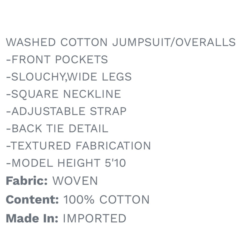 NWOT Easel Cotton Gauze Jumpsuit in Mushroom - Picture 4 of 7